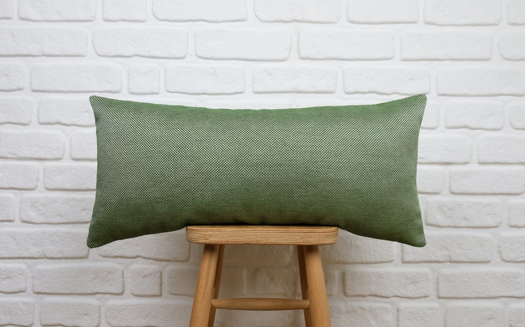Olive Green Lumbar Pillow Cover, Sage Lumbar Pillow Cover, Body Pillow