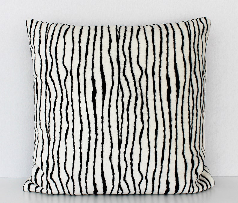 Zebra Throw Pillow Case 12x12 Pillow Cover Zebra Print Etsy
