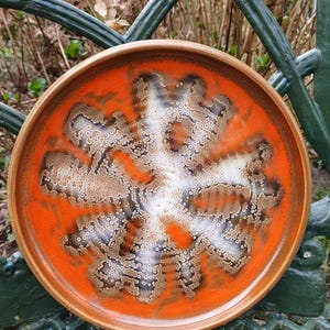 Art Deco Gouda earthenware plate, earthenware factory, South Holland, decor Muvelee