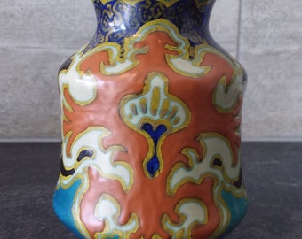 Vase en poterie Gouda décor Purdah Plateelbakkerij Zuid Holland