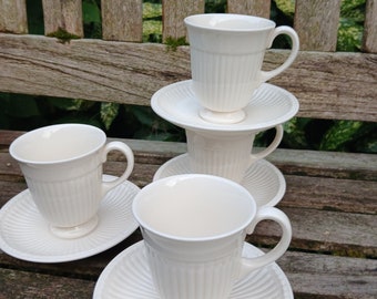 4 Wedgwood Edme coffee cups and saucers