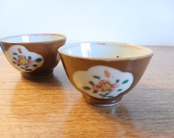 2 antique Chinese porcelain bowls ca. 1750 Batavia ware
