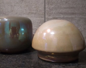 Mobach gold luster glaze mushroom vase
