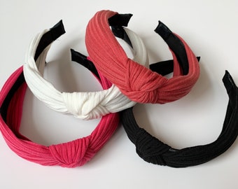 Vintage Style Cotton Knotted Headband for Girls, Trendy Headband, Summer Hair Accessories