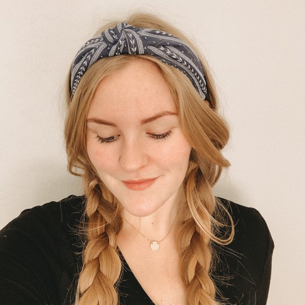 Knotted Headband for Women, fabric headband with knot, wide headbands for girls, Twist Headband, Women’s Hair Accessories