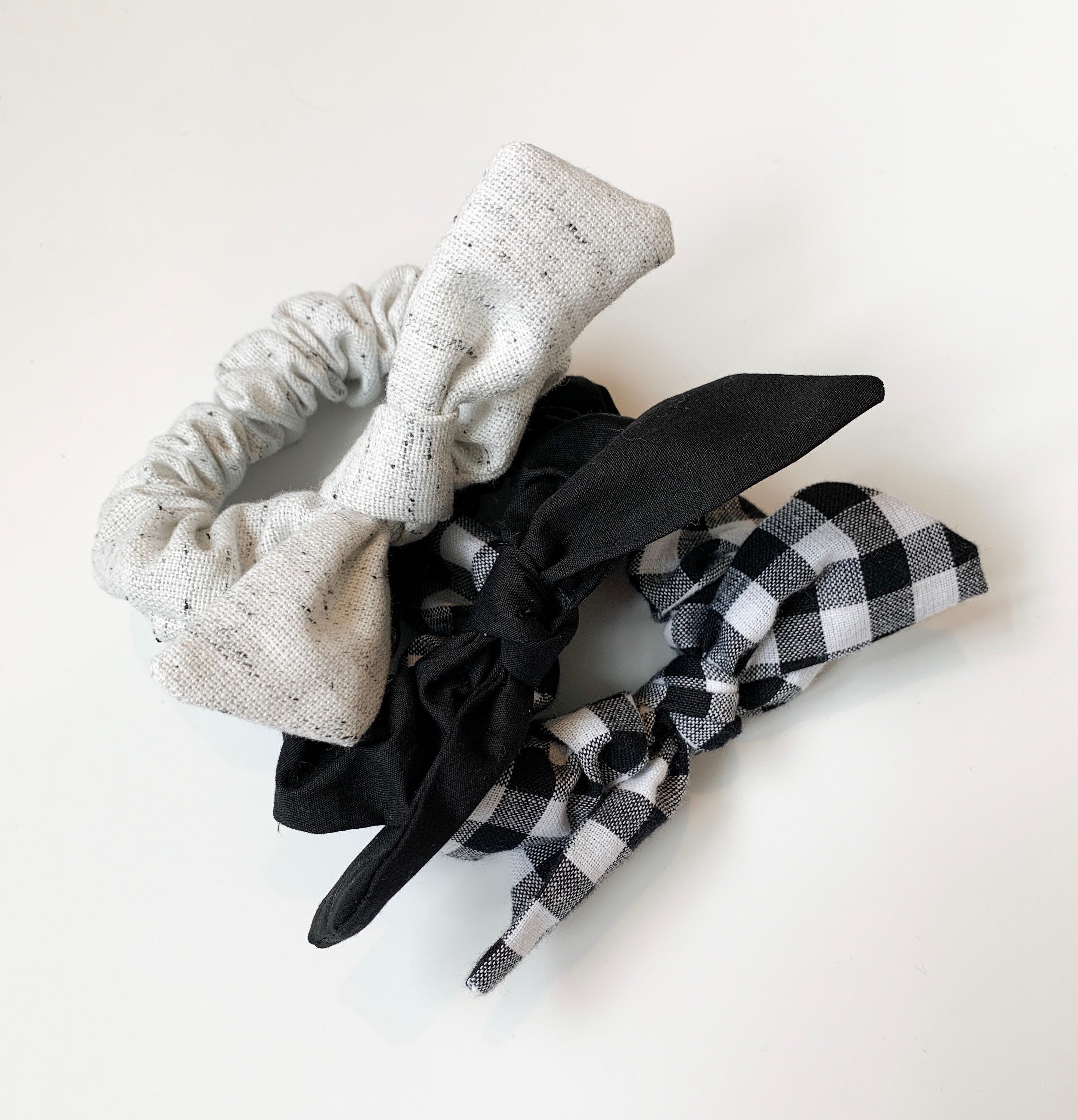 Scarf Scrunchie Silver Scrunchie hair accessory