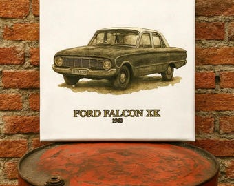 Classic Ford Falcon XK 1960 Canvas Print: Australian Car Art