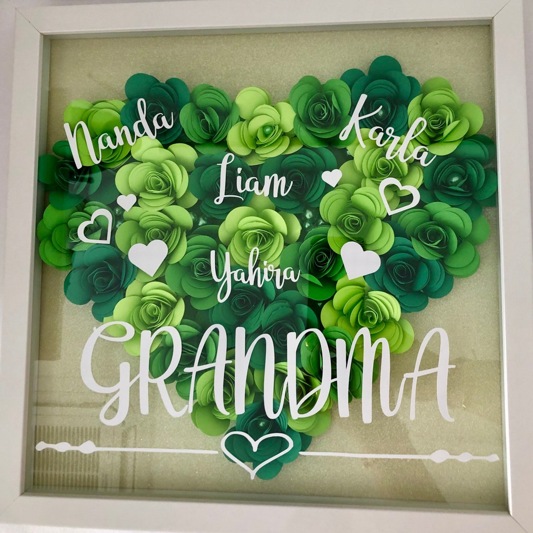 Shadow Box Flowers Etsy