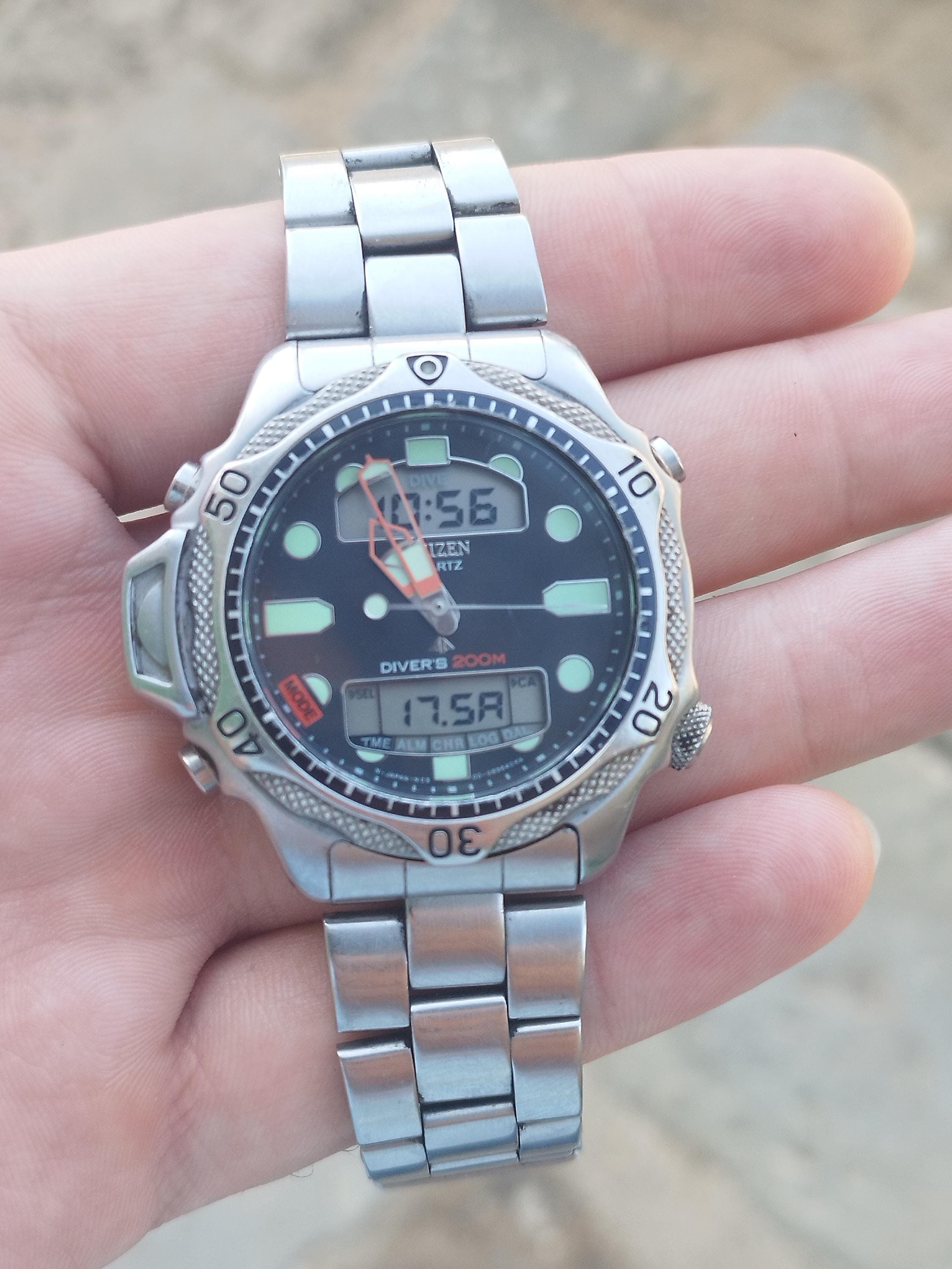 Citizen Aqualand II Duplex JP1010 Diver s Watch 90s Etsy