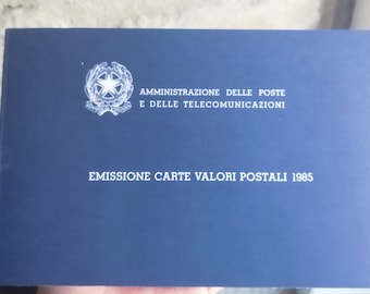 Official 1985 Italian stamps issuance book