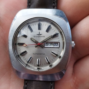 Dugena automatic watch day date vintage
