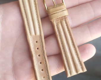 Leather straps for watch vintage NOS Italian leather