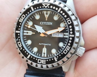 Citizen diver watch vintage automatic mechanical