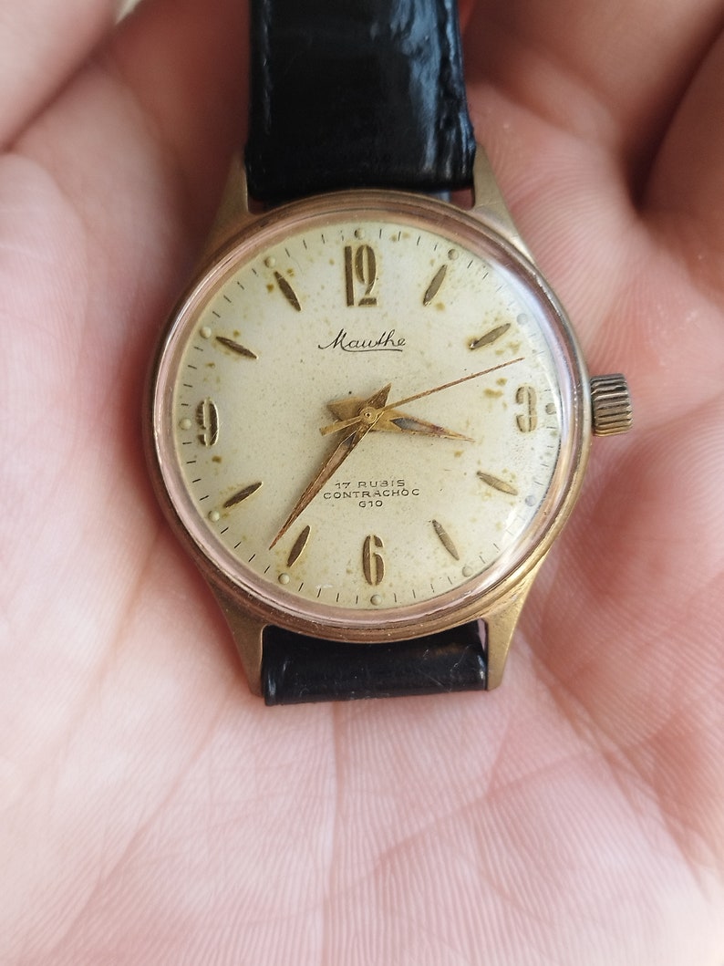 Mauthe vintage mechanical manual wind watch image 1