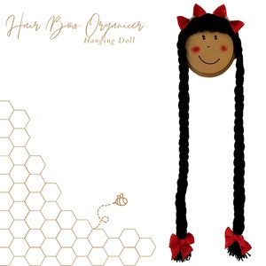 Custom Hair Bow Holder, Hair Bow Stand, Hair Bow Wall Hanger, Doll Head Bow Hanger,Personalized Bow Holder, Bow Organizer, Nursery Decor,Bow