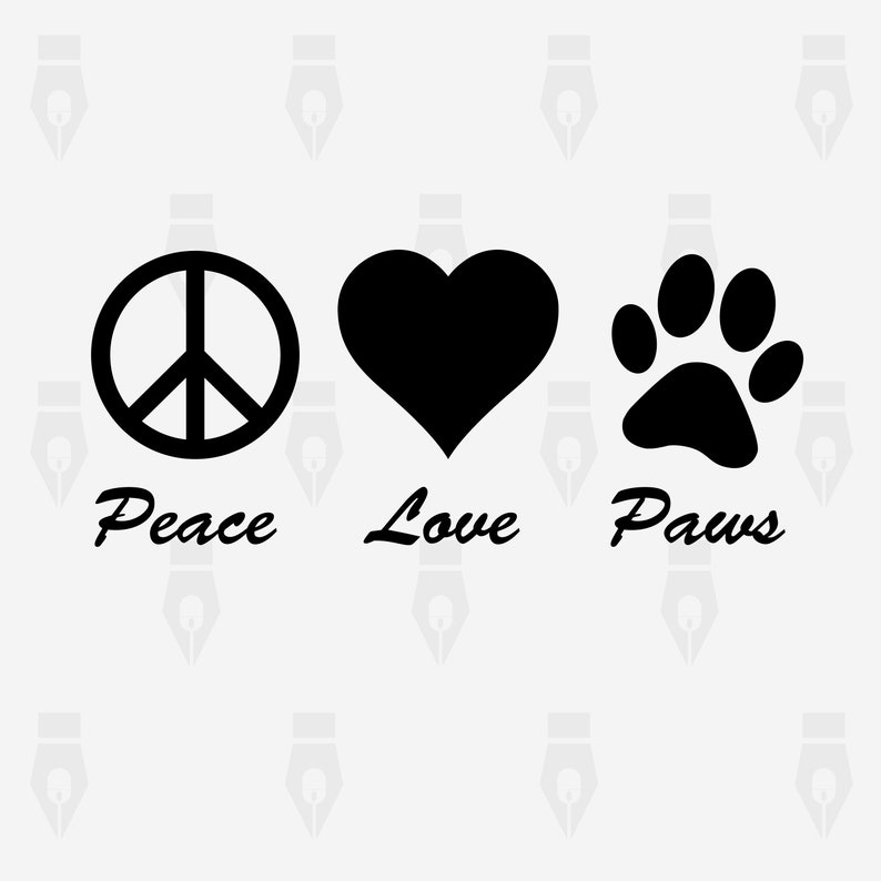 Free Free 79 Peace Love Paw Svg SVG PNG EPS DXF File