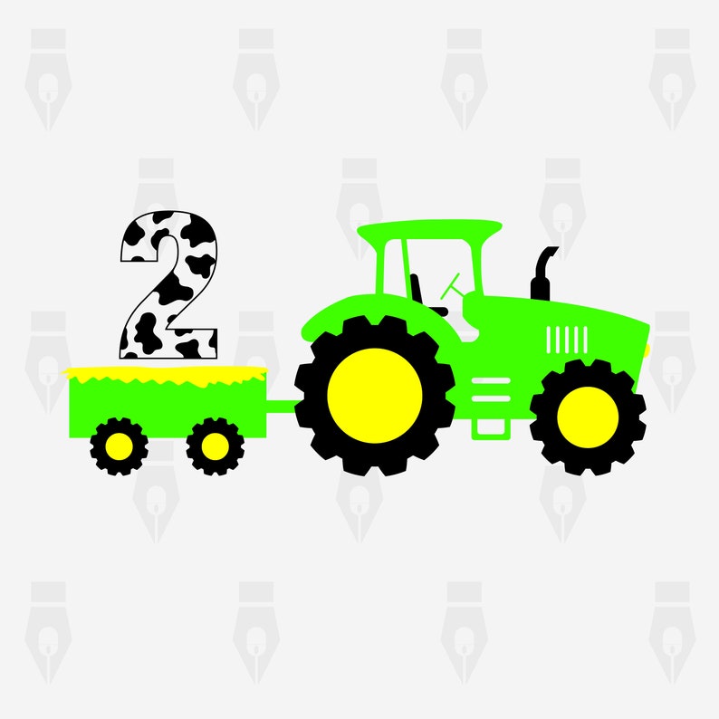 Download Dxf Tractor 2nd Birthday Svg 2nd Birthday Digital Clipart Files For Design Png Instant Files Included Svg Cutting Or More Printing Visual Arts Printing Printmaking Keyforrest Lt
