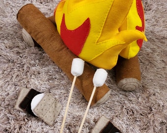 16 Stück Filz Campfire Smore Set