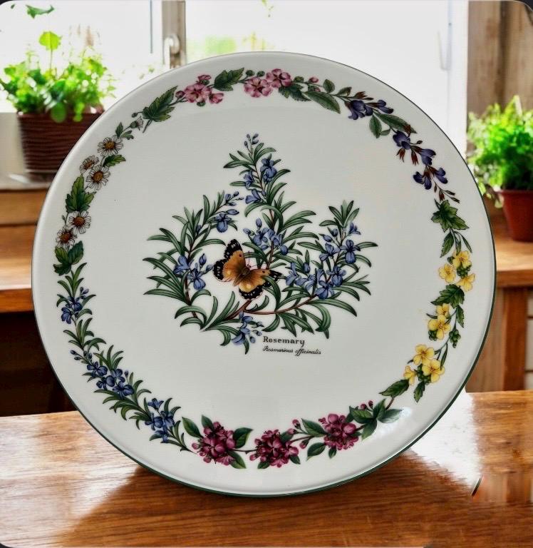 Vintage Herb Rosemary Floral Pattern Royal Worcester Cake Pancake