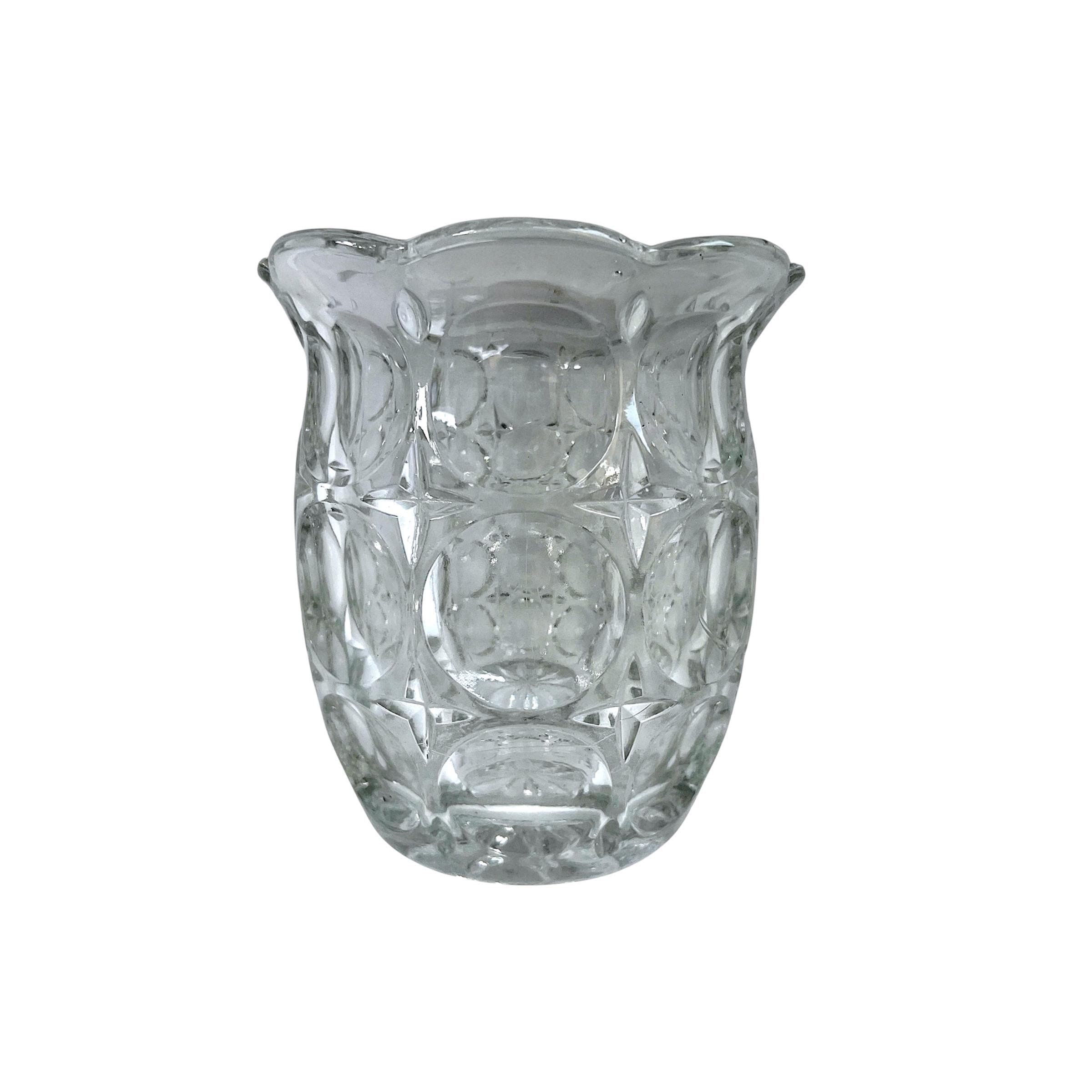 Vintage Art Deco Brockwitz Globus Flower Vase C.1920s Pressed