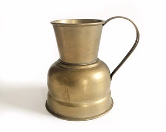 Jarro/Jarra de Latão Vintage, Vaso Rústico Retrô para Água e Vinho, Decoração Rústica de Fazenda
