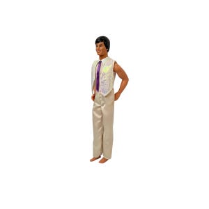 Vintage 1983&#39; Barbie Mattel Wedding Crystal Ken Model Doll Dark Hair  Collectible Boy Doll Toy