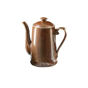 Vintage Royal Worcester Glazed Chocolate Brown Teapot Kitchen Tableware England Retro Farmhouse Decor