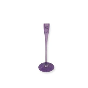 Vintage Handmade Quality Pastel Lilac Purple Glass Column Candle Holder Candlestick Holder Dining Table Wedding Christmas Decor