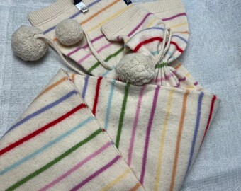 Vintage GAP Kids Women's Unisex 100% Lambs Wool Knitted Ivory