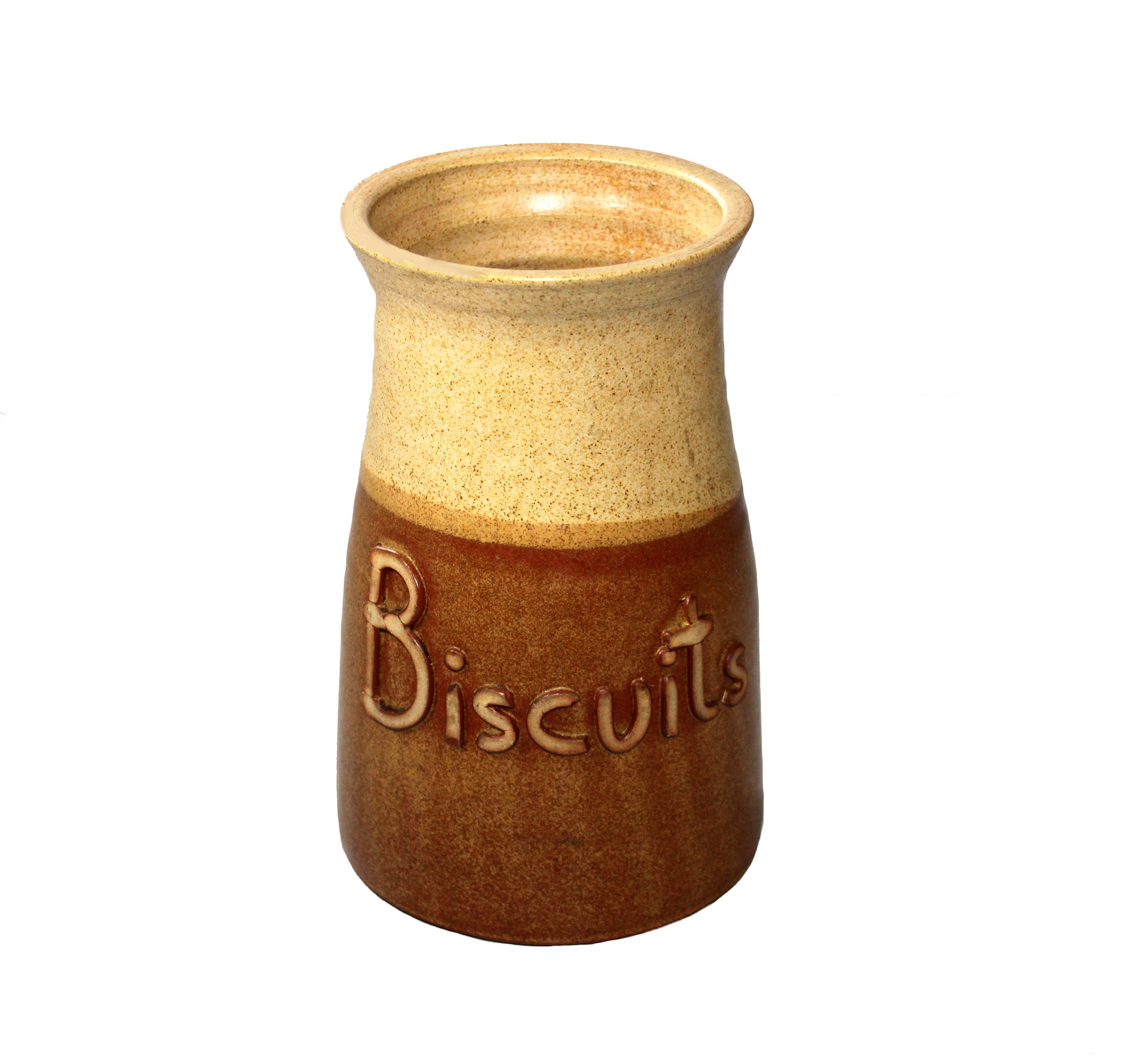 Vintage RD Pottery Salt Glazed Stoneware Storage Pot Biscuits Etsy UK