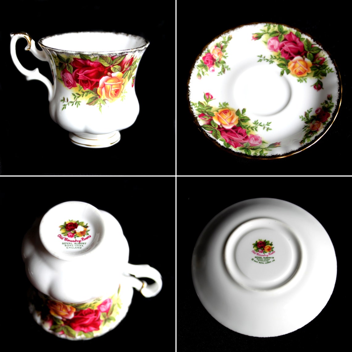 Vintage Original English Bone China Royal Albert Old Country Etsy UK