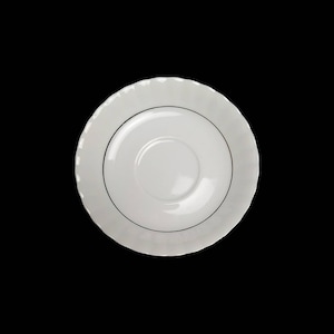 14 cm ø Vintage Chodziez Iwona Poland Classic Weiß Porzellan Goldrand Unterteller Unterteller Retro Küche Geschirr