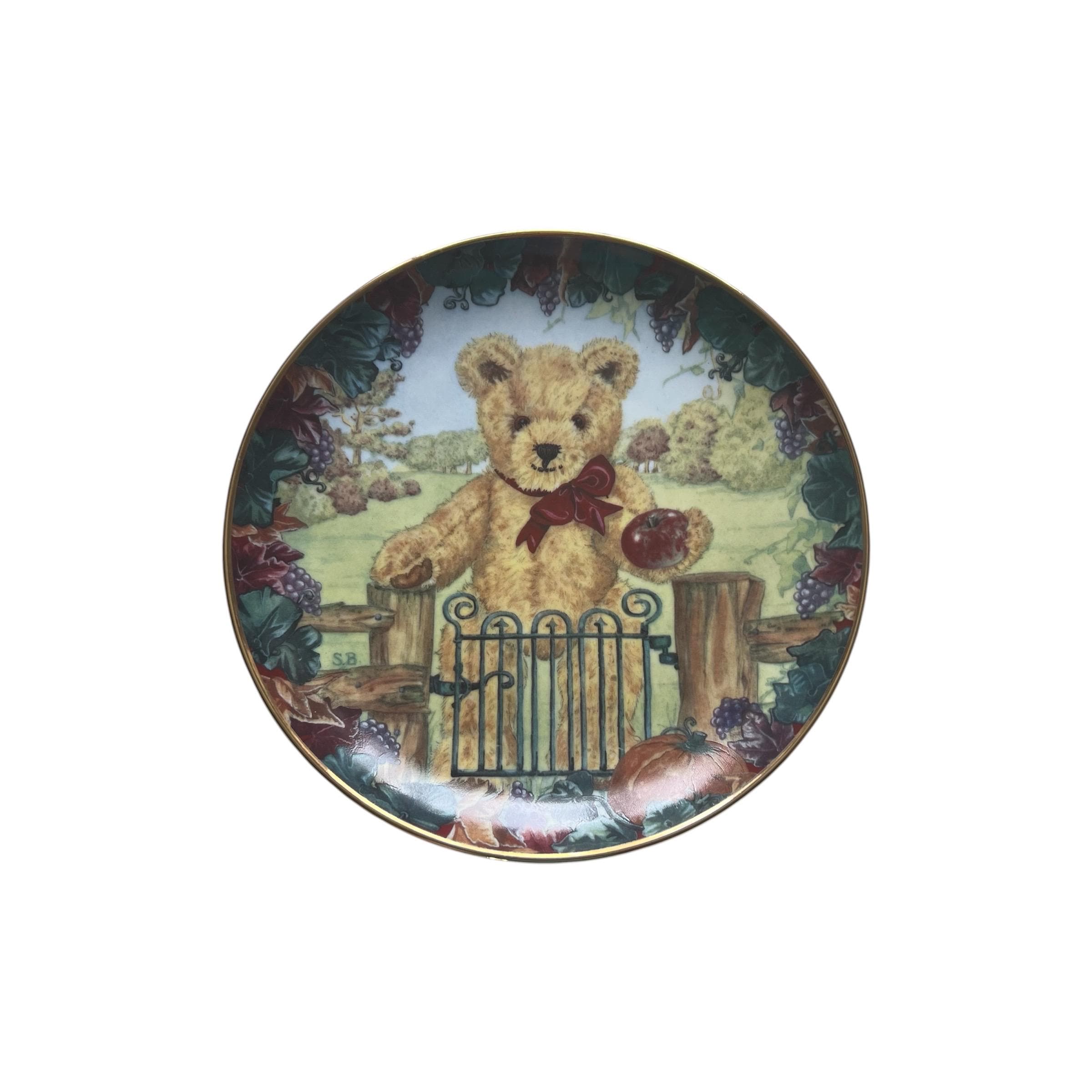 Franklin Mint Teddy Bear Plate Collection - Etsy