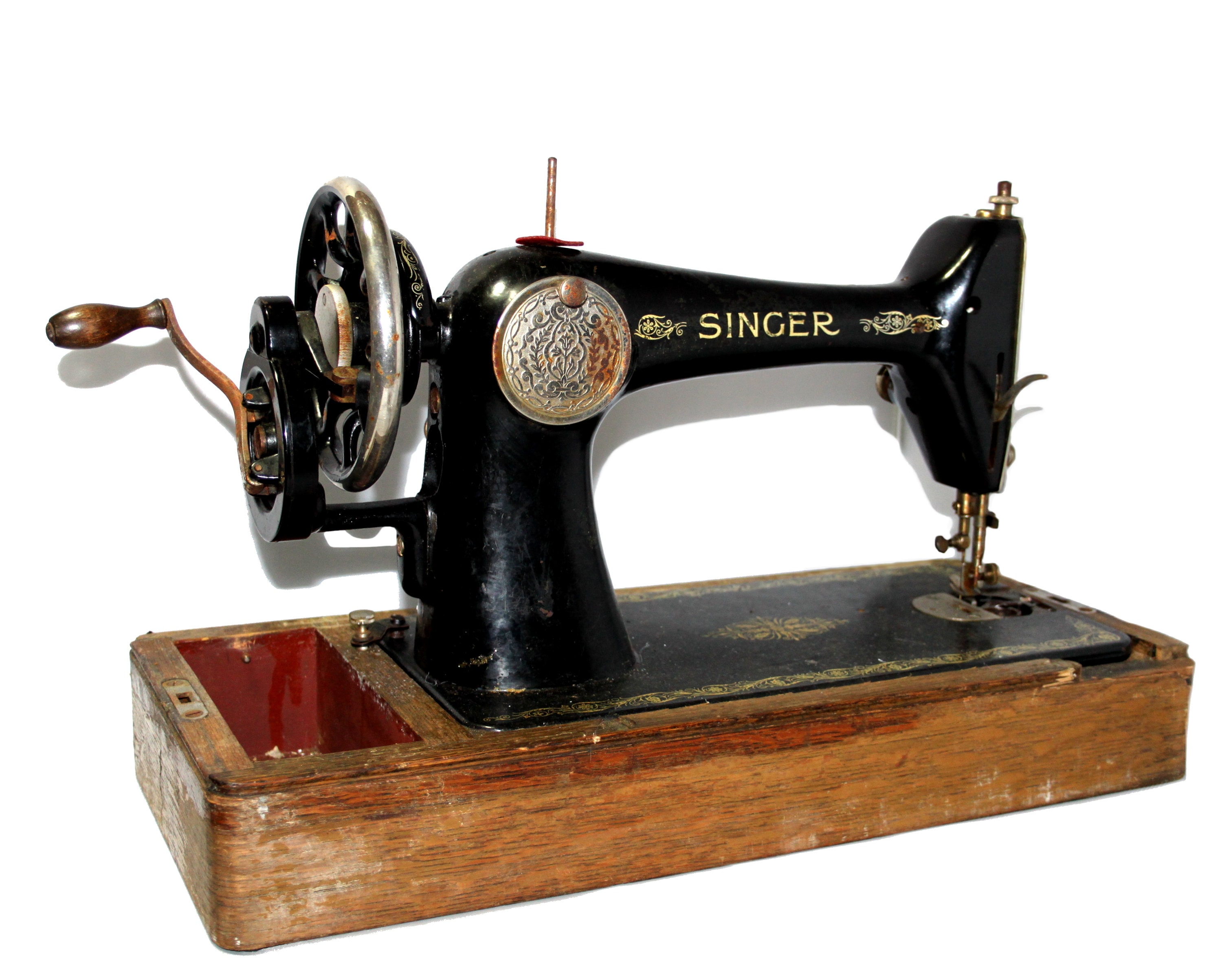 アンティーク 66k 1925年製 シンガー 手回しミシン Y2679082 動作しま 