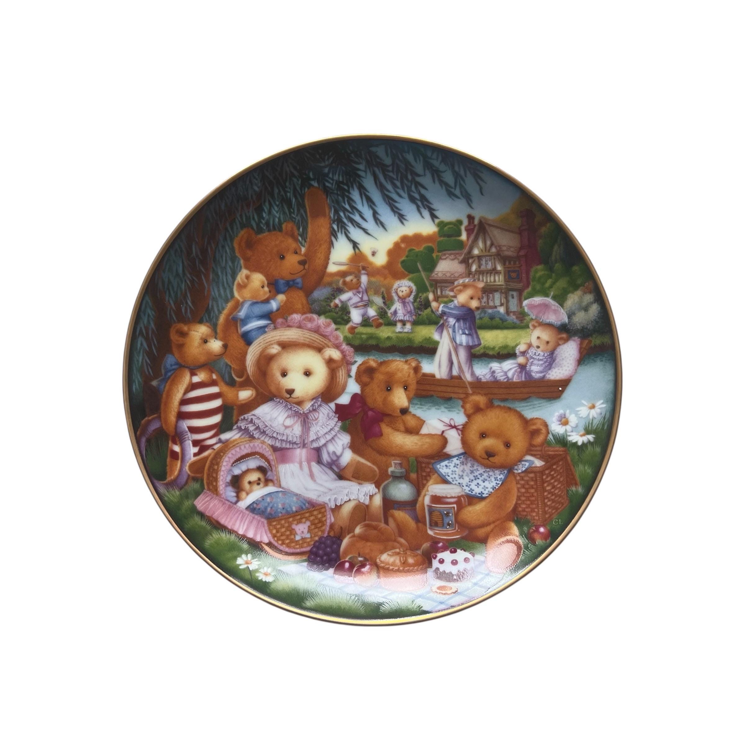 Franklin Mint Teddy Bear Plate Collection - Etsy