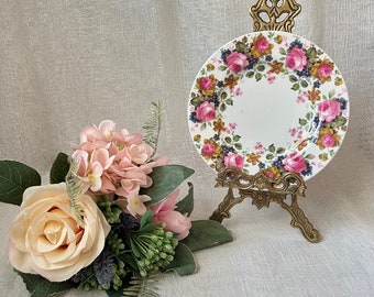 ヴィンテージ サドラー オールド チンツ 花柄 ティーポット サイド