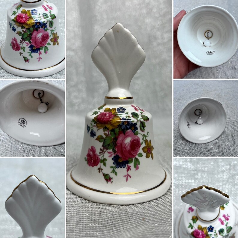 Vintage Sadler Olde Chintz Floral Pattern Teapot Side Plate Bell White