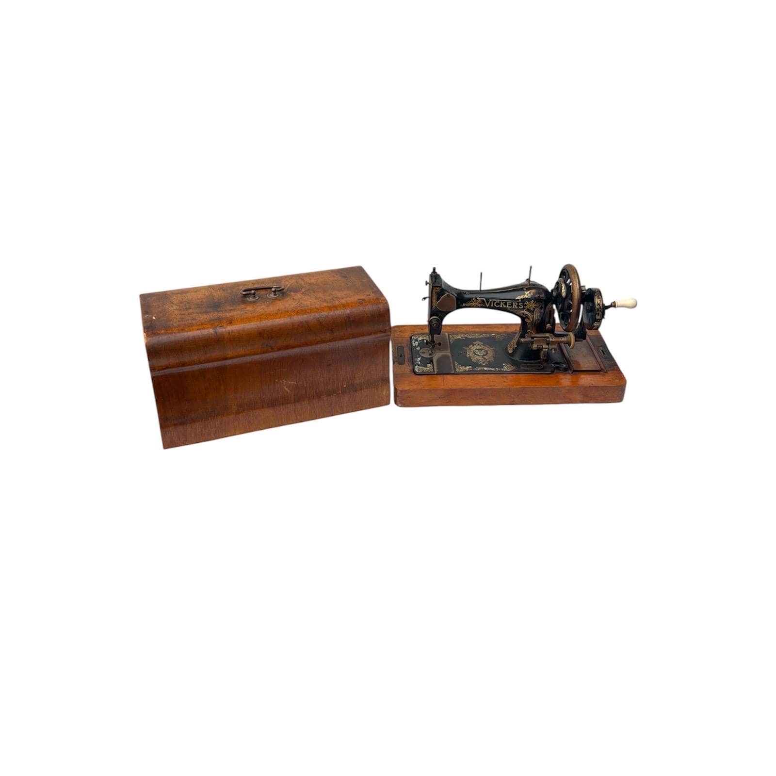 Antique Vickers Hand Crank Sewing Machine - 1919 British