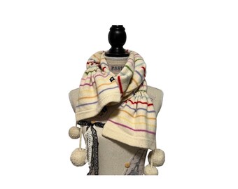 Vintage GAP Kids Women's Unisex 100% Lambs Wool Knitted Ivory