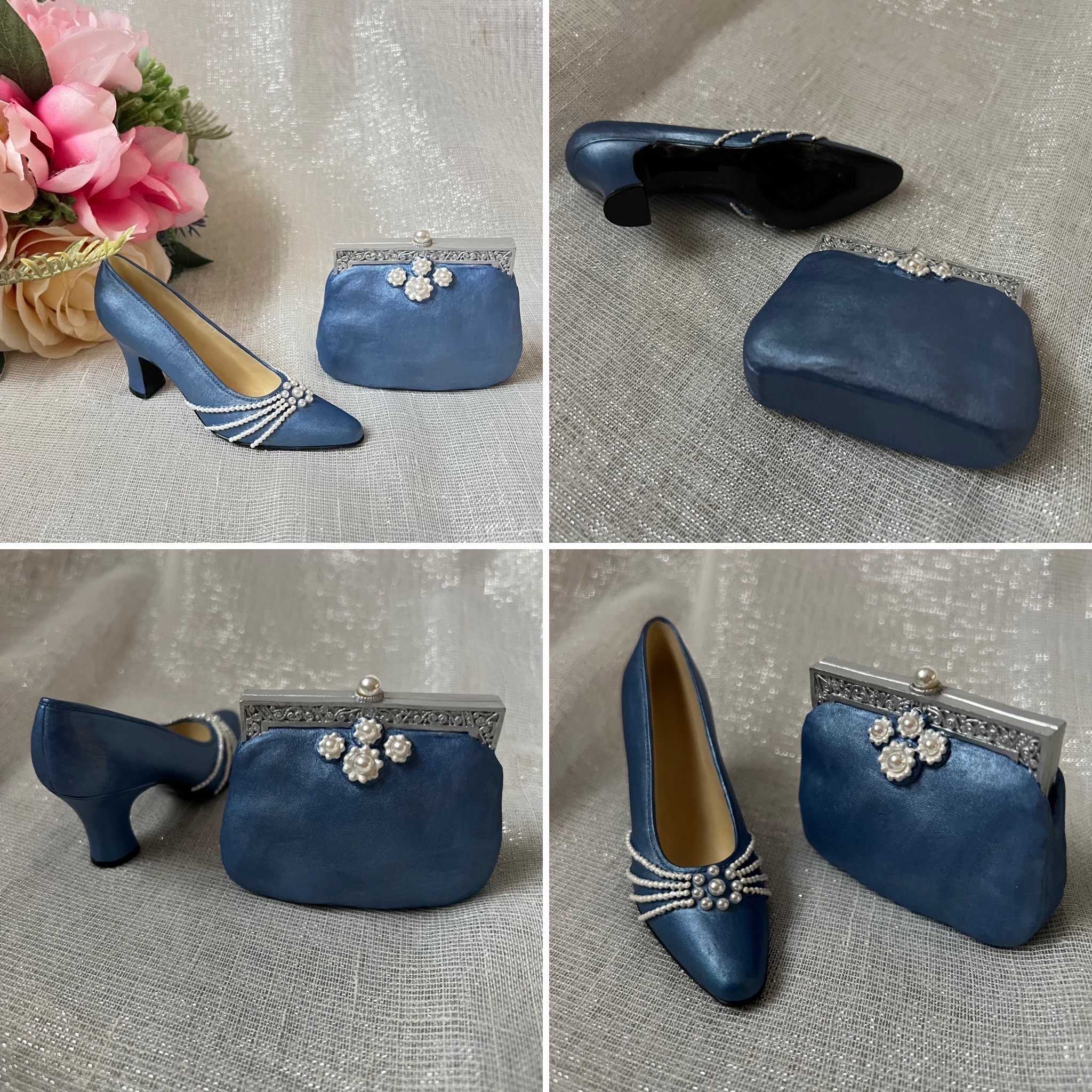 Vintage Victorian Style Collection Hat Bag Shoe Miniature Ornament