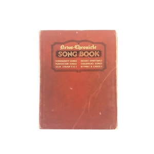 Antique 1921 Sheet Music Book News-Chronicle Song Book Ratcliff Novello Company Piano