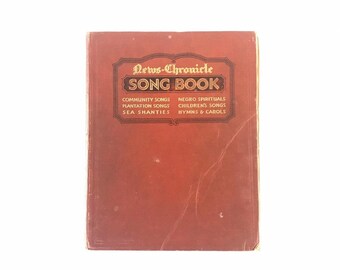 Antique 1921 Sheet Music Book News-Chronicle Song Book Ratcliff Novello Company Piano