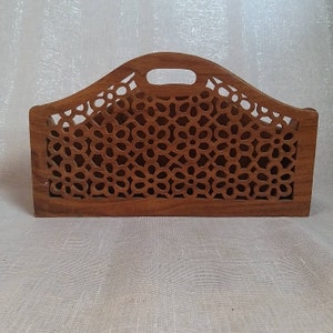Letter Rack Pattern Vintage Cut Out Pattern Letter Rack Paper Holder Letter Keeper Office ...