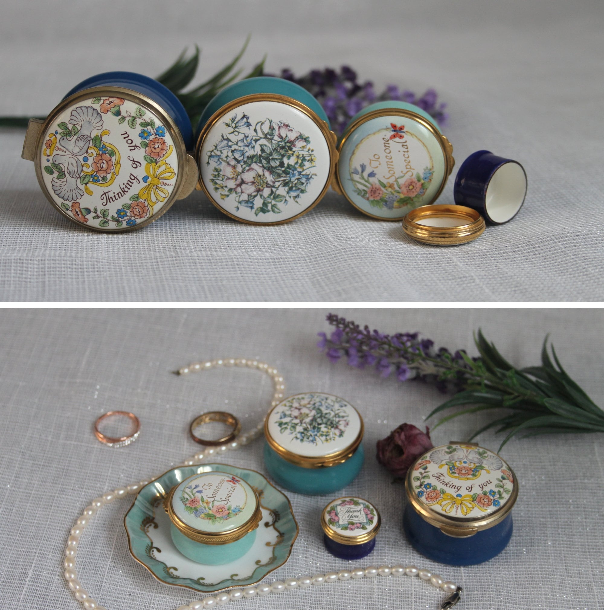 ハマースレイ　レディーパトリシア　ハワードスプレイ　エッグ　トリンケットボックス ハマースレイ ドレスデン スプレイ ハート トリンケット