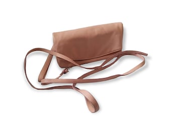 Vintage Next Cream Pink PU Leather Detachable Adjustable Shoulder Strap Small Evening  Cross Body Bag Handbag Purse Pouch Clutch Accessory