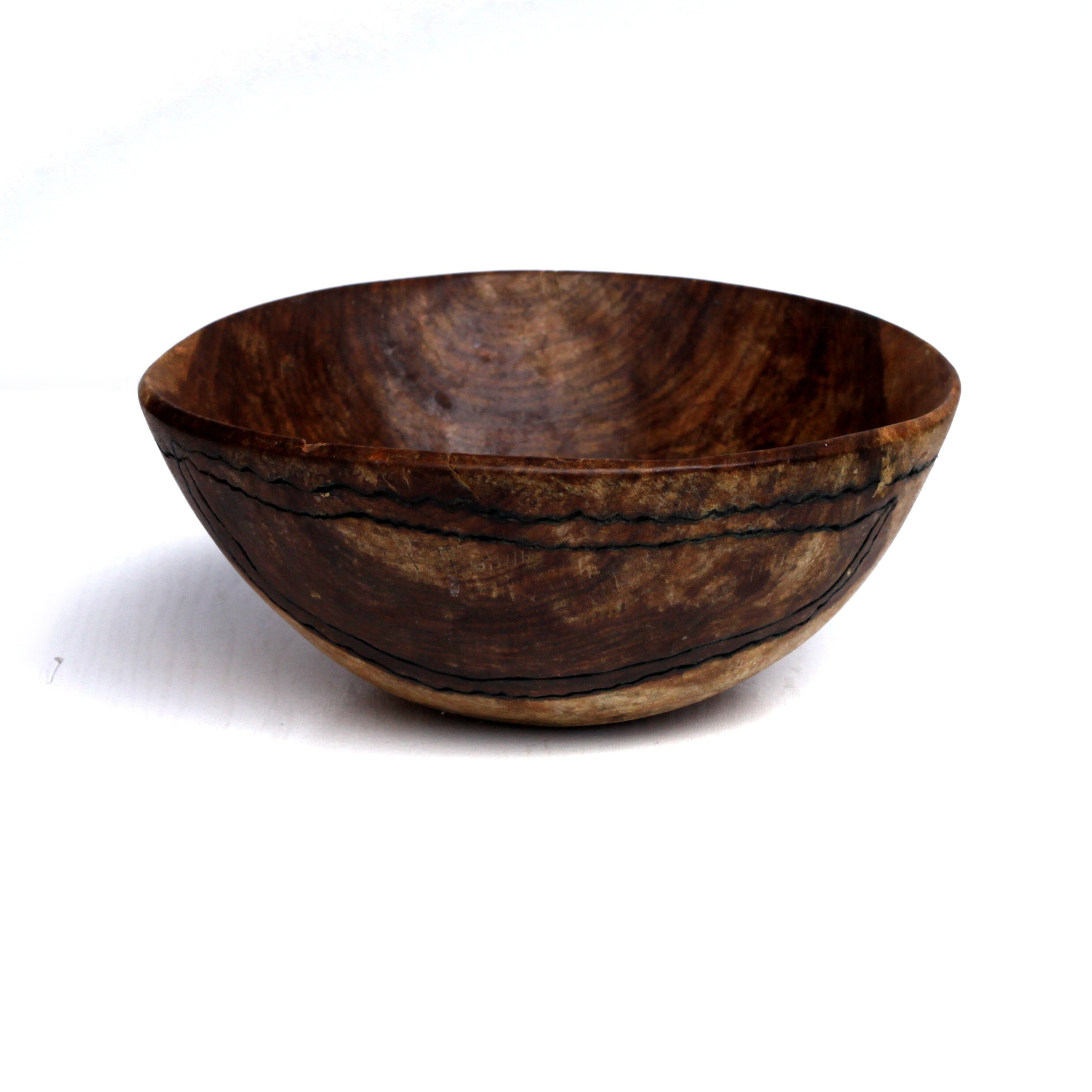 皿　器　無垢　インド製　ヴィンテージ　アンティーク　木製　大型　オーバル型 木のオーバル皿（ウォールナット）#ODG-BW-02 大皿 ことのは木工