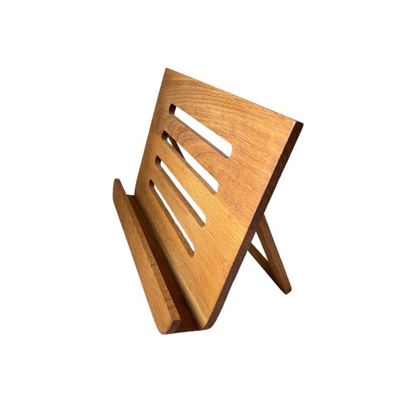Supporto Per Libri Di Cucina In Legno - Leggio Per Ricette, IPad E Tablet - Decorazione Vintage Per Cucina - Foto 9