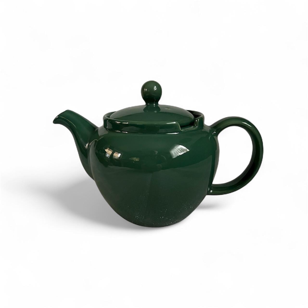 Vintage Chatsford Whittard Ceramic Pine Green Teapot 1L Retro