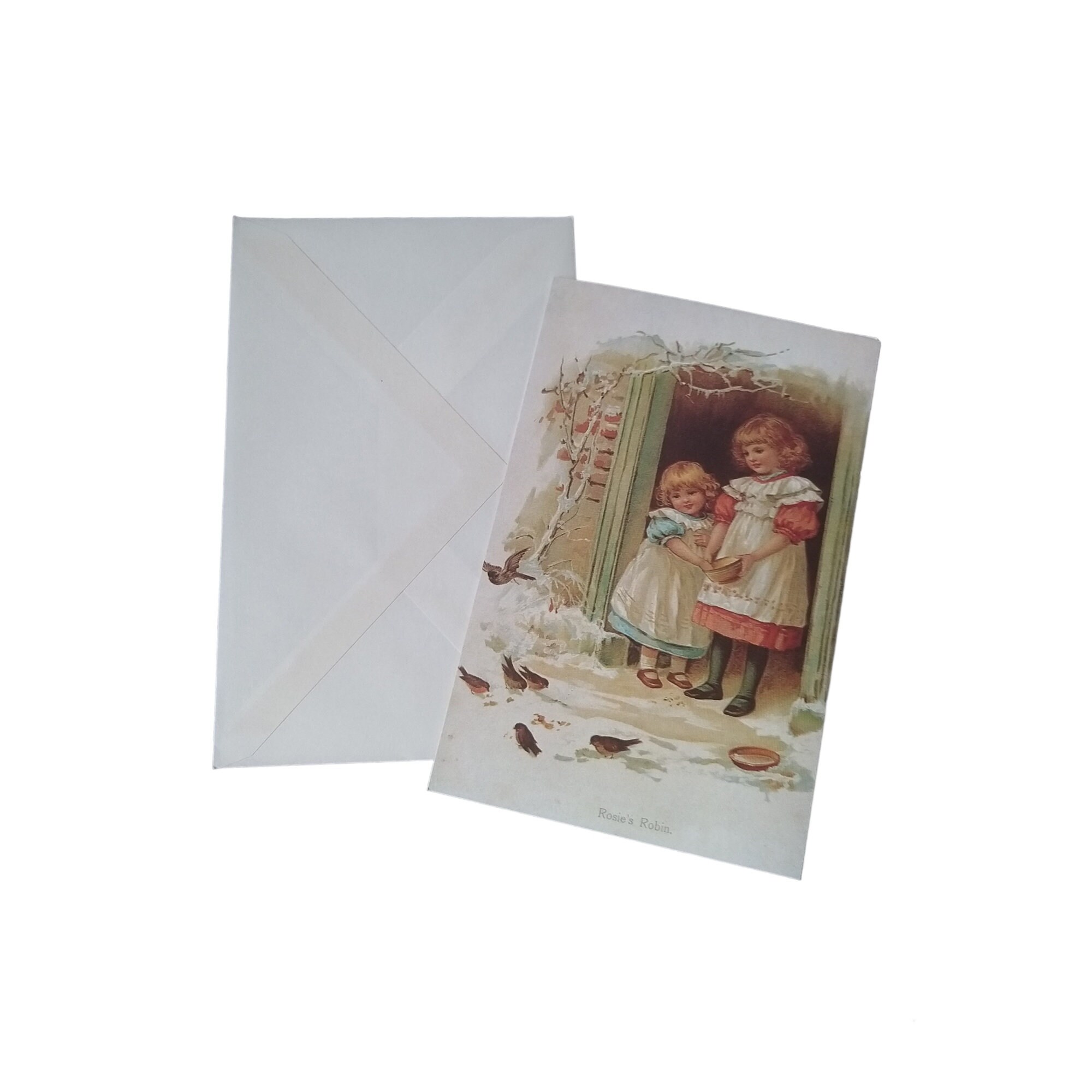 Robin Vintage Art | Greeting Card Robin Vintage Art | Greeting Card