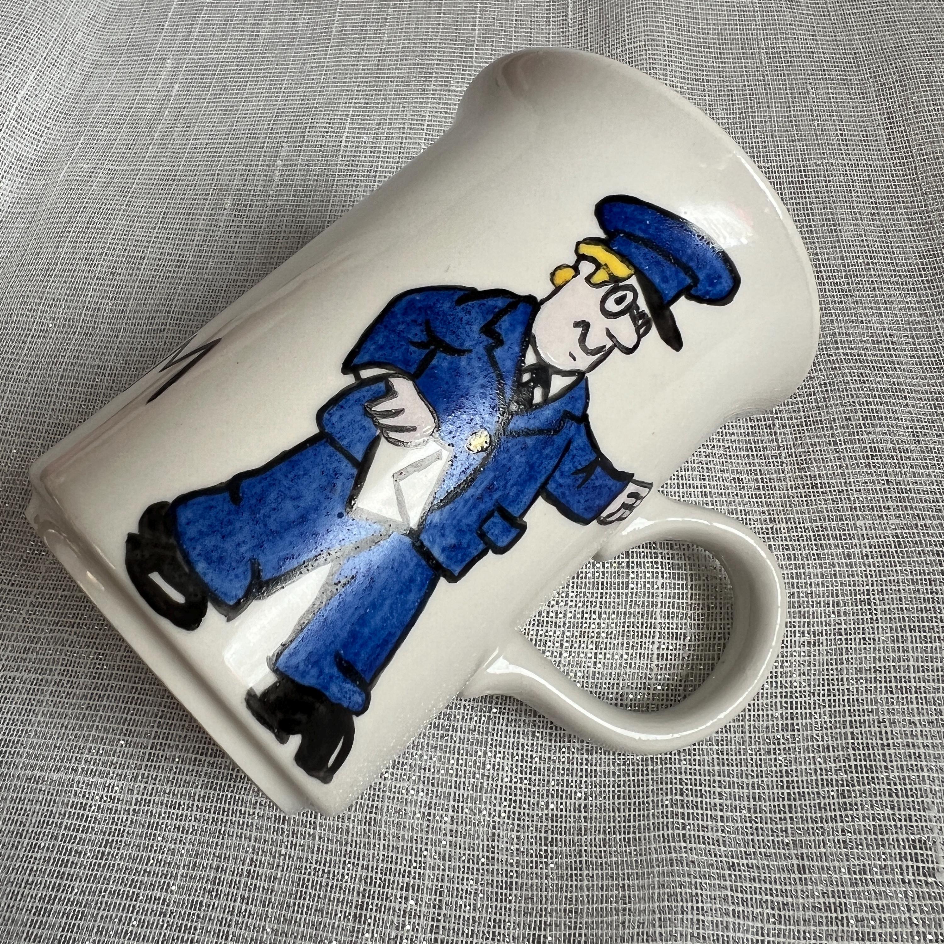Postman Pat Tableware Vintage Postman Pat Jess Cat Adam Sign Churchill Made White England ...